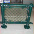 PVC coated chain link wire mesh fence